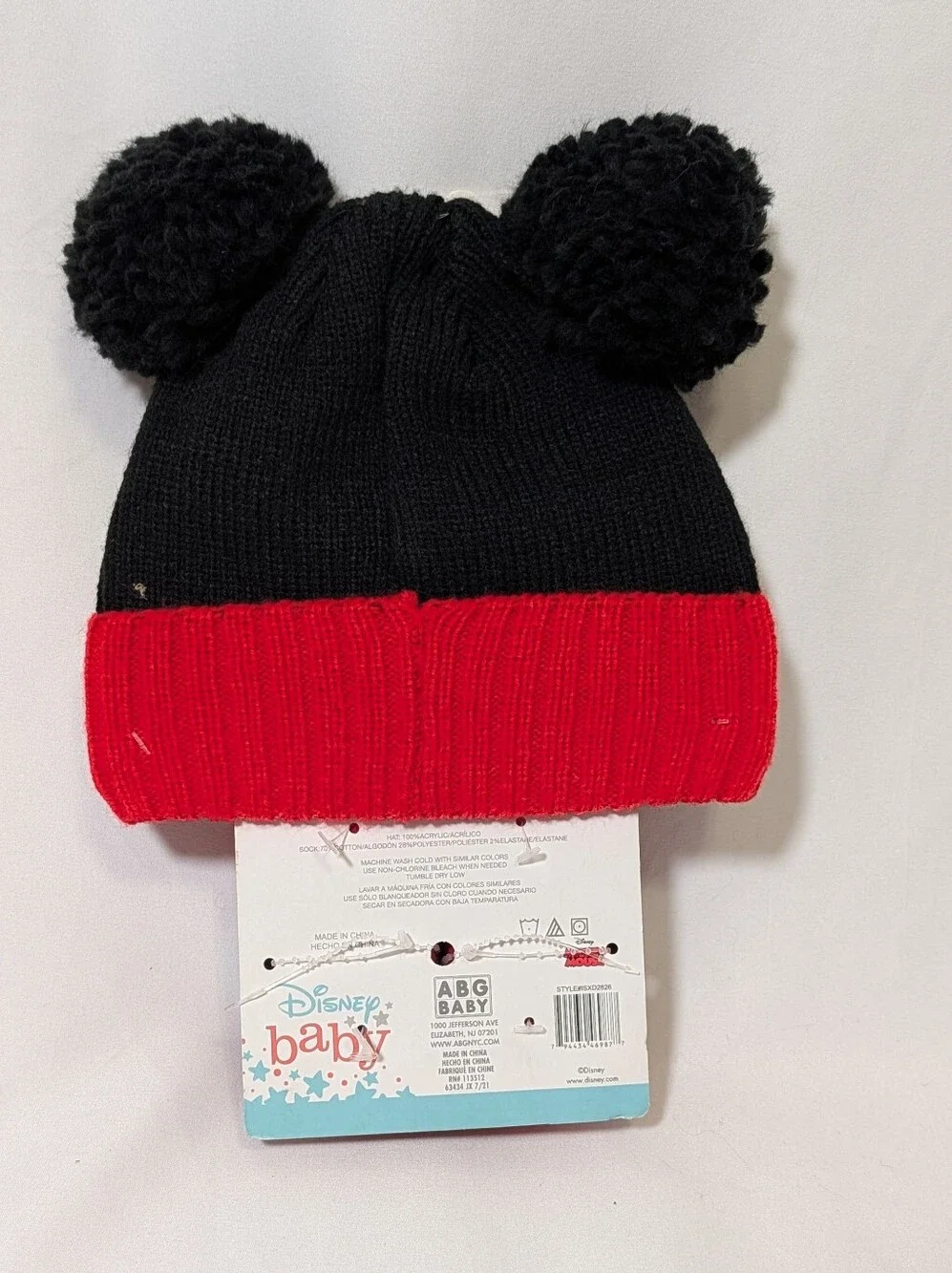 Disney Baby Mickey Mouse Hat & Sock Set 0–12 Months NWT